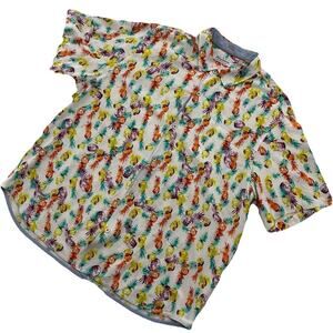 Tommy Bahama Shirt Mens XXXL 3XL The Veracruz Cay Hawaiian Floral Pineapples
